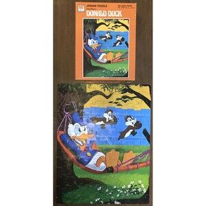 Walt Disney's Donald Duck Jigsaw Puzzle • Whitman 100 Pieces 14 x 18